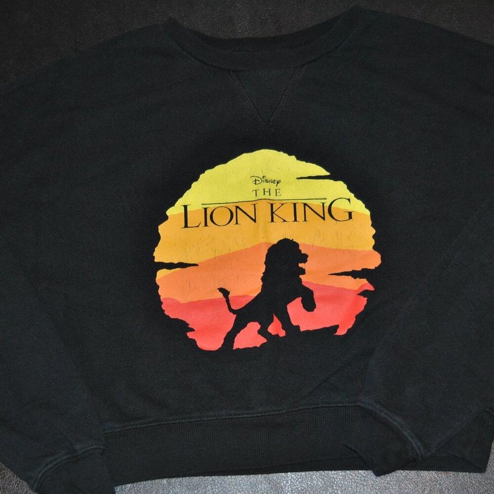 Disney Lion King Black Long Sleeve Crop top Small